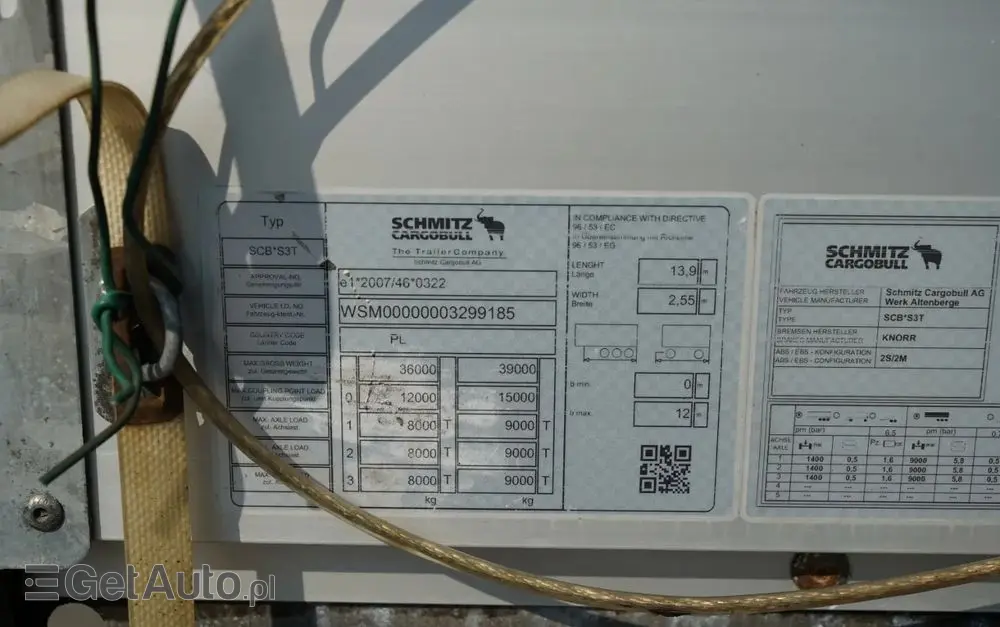 SCHMITZ CARGOBULL BURTO FIRANKA  / STANDARD 