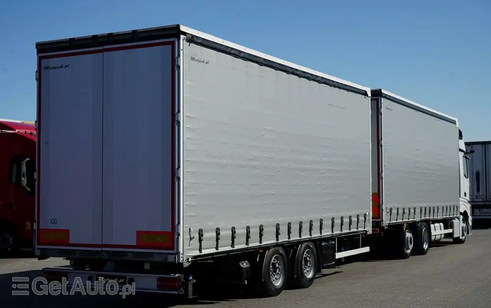 MERCEDES-BENZ ACTROS 2545 / ZESTAW TANDEM 120 M3 / PRZEJAZDOWY / GIGA SPACE / 2020 - 