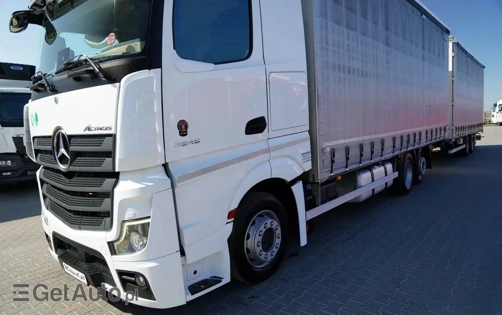 MERCEDES-BENZ ACTROS 2545 / ZESTAW TANDEM 120 M3 / PRZEJAZDOWY / GIGA SPACE / 2020 - 