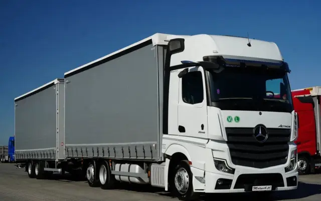MERCEDES-BENZ ACTROS 2545 / ZESTAW TANDEM 120 M3 / PRZEJAZDOWY / GIGA SPACE / 2020 - 