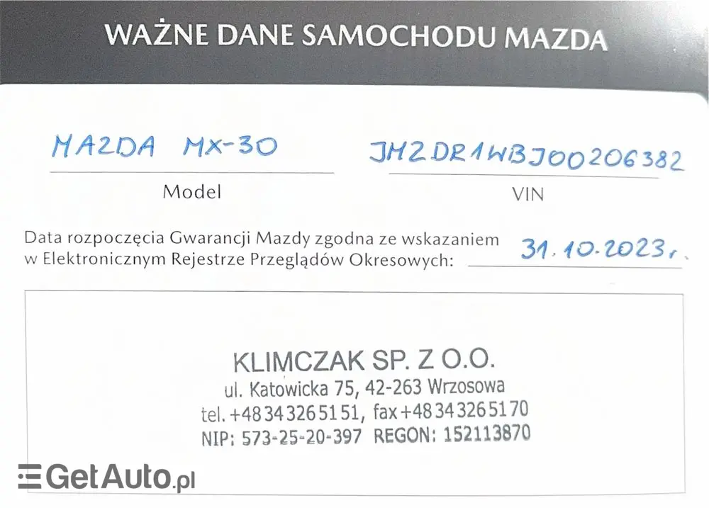 MAZDA MX-30 35.5kWh Makoto
