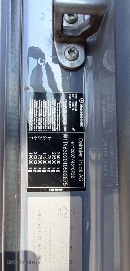 MERCEDES-BENZ Actros 2545 6x2 Chłodnia 22 palety 