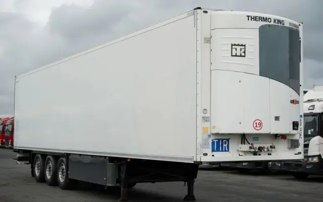 SCHMITZ CARGOBULL CHŁODNIA / THERMO KING SLX 300 / HAKÓWKA / HAKOWA / OŚ PODNOSZONA / KOSZ NA PALETY 
