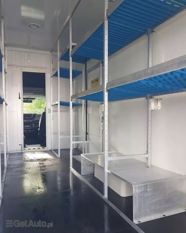 IVECO DAILY KONTENER NISKOPODŁOGOWY 4,43x2,23x2,42 SKLEP BAR FOODTRUCK KAMPER KLIMA 