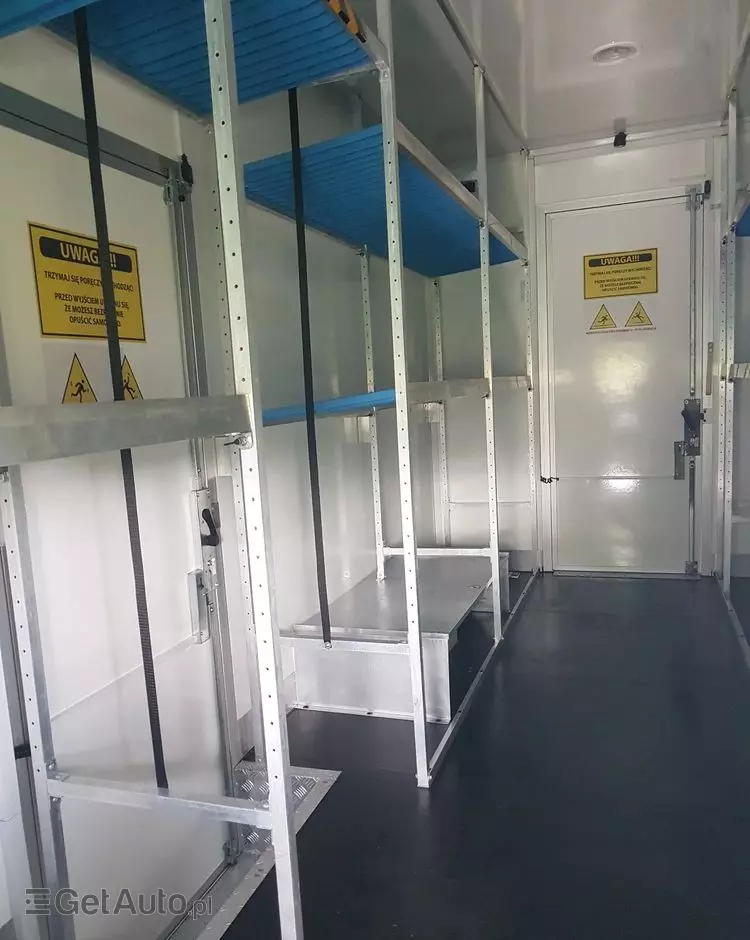 IVECO DAILY KONTENER NISKOPODŁOGOWY 4,43x2,23x2,42 SKLEP BAR FOODTRUCK KAMPER KLIMA 