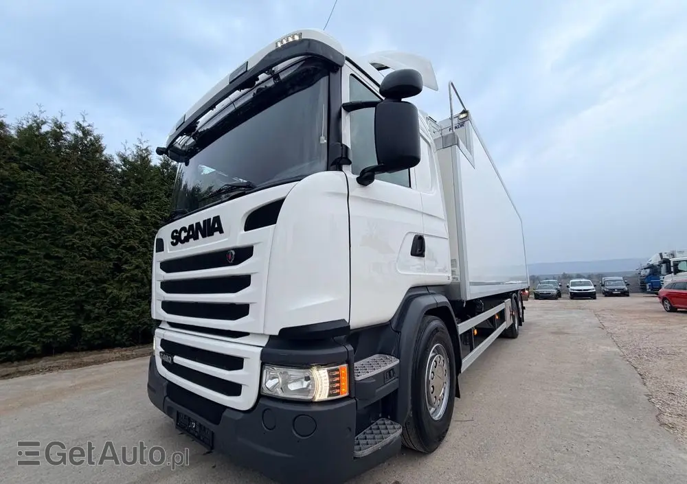 SCANIA Scania G 490 / CHŁODNIA + WINDA / 23 PALETY / EURO6 / OŚ SKRĘTNA / CARRIER 850 / ASO 