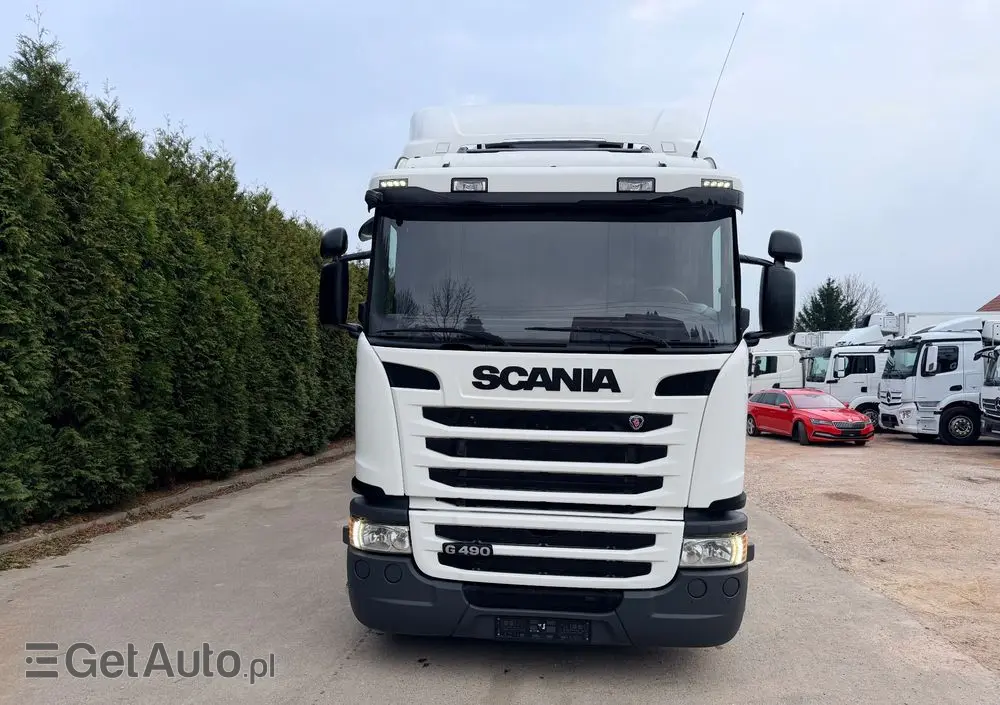 SCANIA Scania G 490 / CHŁODNIA + WINDA / 23 PALETY / EURO6 / OŚ SKRĘTNA / CARRIER 850 / ASO 