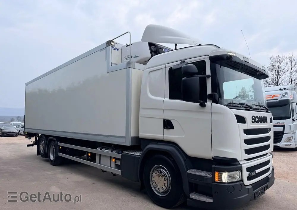 SCANIA Scania G 490 / CHŁODNIA + WINDA / 23 PALETY / EURO6 / OŚ SKRĘTNA / CARRIER 850 / ASO 
