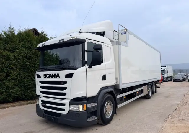 SCANIA Scania G 490 / CHŁODNIA + WINDA / 23 PALETY / EURO6 / OŚ SKRĘTNA / CARRIER 850 / ASO 