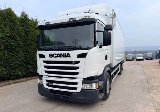 SCANIA Scania G 490 / CHŁODNIA + WINDA / 23 PALETY / EURO6 / OŚ SKRĘTNA / CARRIER 850 / ASO 