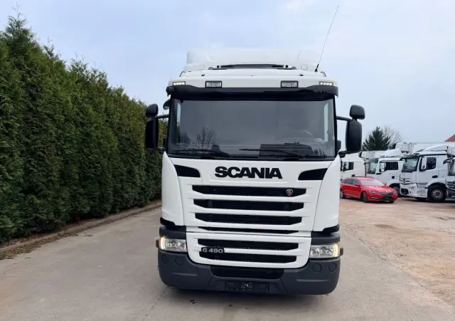 SCANIA Scania G 490 / CHŁODNIA + WINDA / 23 PALETY / EURO6 / OŚ SKRĘTNA / CARRIER 850 / ASO 