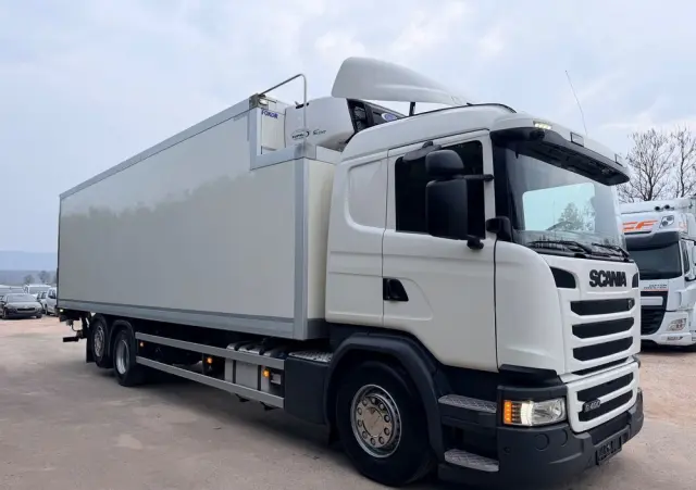 SCANIA Scania G 490 / CHŁODNIA + WINDA / 23 PALETY / EURO6 / OŚ SKRĘTNA / CARRIER 850 / ASO 