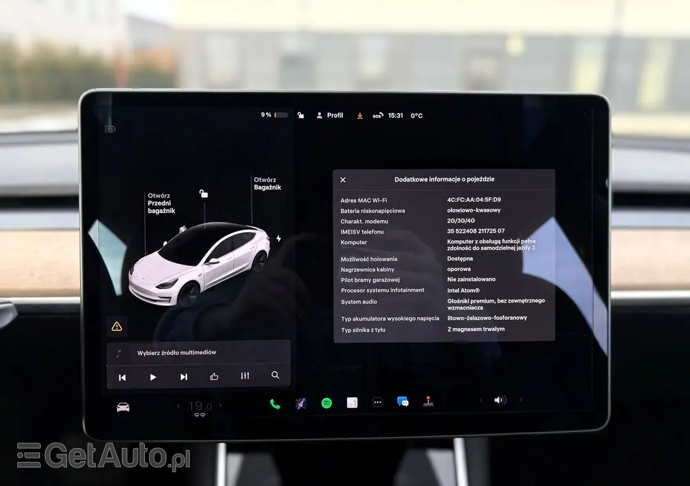 TESLA Model 3 Langstreckenbatterie Hinterradantrieb