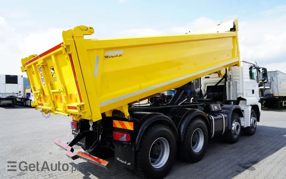 MAN TGS 41.460 / 8x4 / WYWROTKA / 2 STRONNA / BORDMATIC / HYDROBURTA / MEILLER KIPER /  / OPONY 100% / EURO 6 / 2017 R / SPROWADZONA 