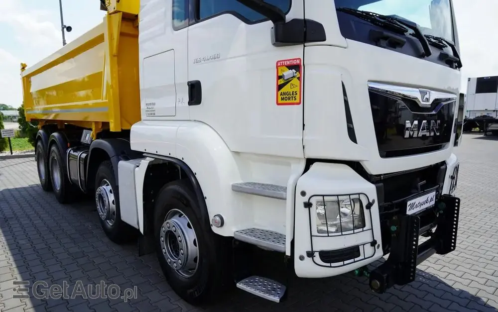 MAN TGS 41.460 / 8x4 / WYWROTKA / 2 STRONNA / BORDMATIC / HYDROBURTA / MEILLER KIPER /  / OPONY 100% / EURO 6 / 2017 R / SPROWADZONA 