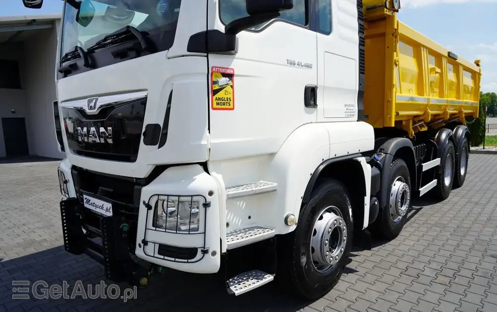 MAN TGS 41.460 / 8x4 / WYWROTKA / 2 STRONNA / BORDMATIC / HYDROBURTA / MEILLER KIPER /  / OPONY 100% / EURO 6 / 2017 R / SPROWADZONA 