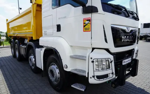 MAN TGS 41.460 / 8x4 / WYWROTKA / 2 STRONNA / BORDMATIC / HYDROBURTA / MEILLER KIPER /  / OPONY 100% / EURO 6 / 2017 R / SPROWADZONA 