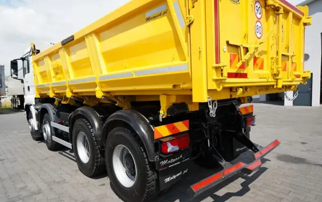 MAN TGS 41.460 / 8x4 / WYWROTKA / 2 STRONNA / BORDMATIC / HYDROBURTA / MEILLER KIPER /  / OPONY 100% / EURO 6 / 2017 R / SPROWADZONA 