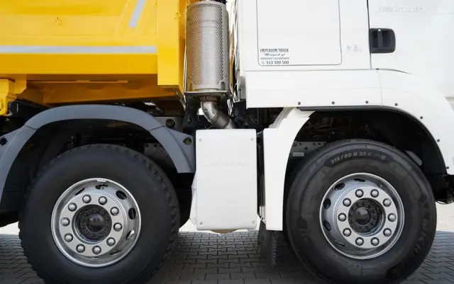 MAN TGS 41.460 / 8x4 / WYWROTKA / 2 STRONNA / BORDMATIC / HYDROBURTA / MEILLER KIPER /  / OPONY 100% / EURO 6 / 2017 R / SPROWADZONA 