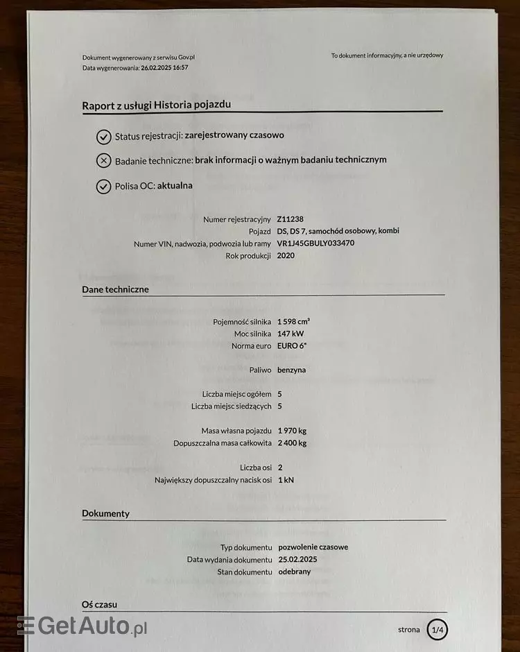 DS AUTOMOBILES DS 7 Crossback 1.6 E-Tense 4x4 Performance Line