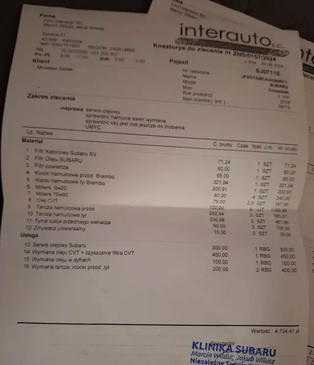 SUBARU Crosstrek 2.0 (148 KM) AWD CVT