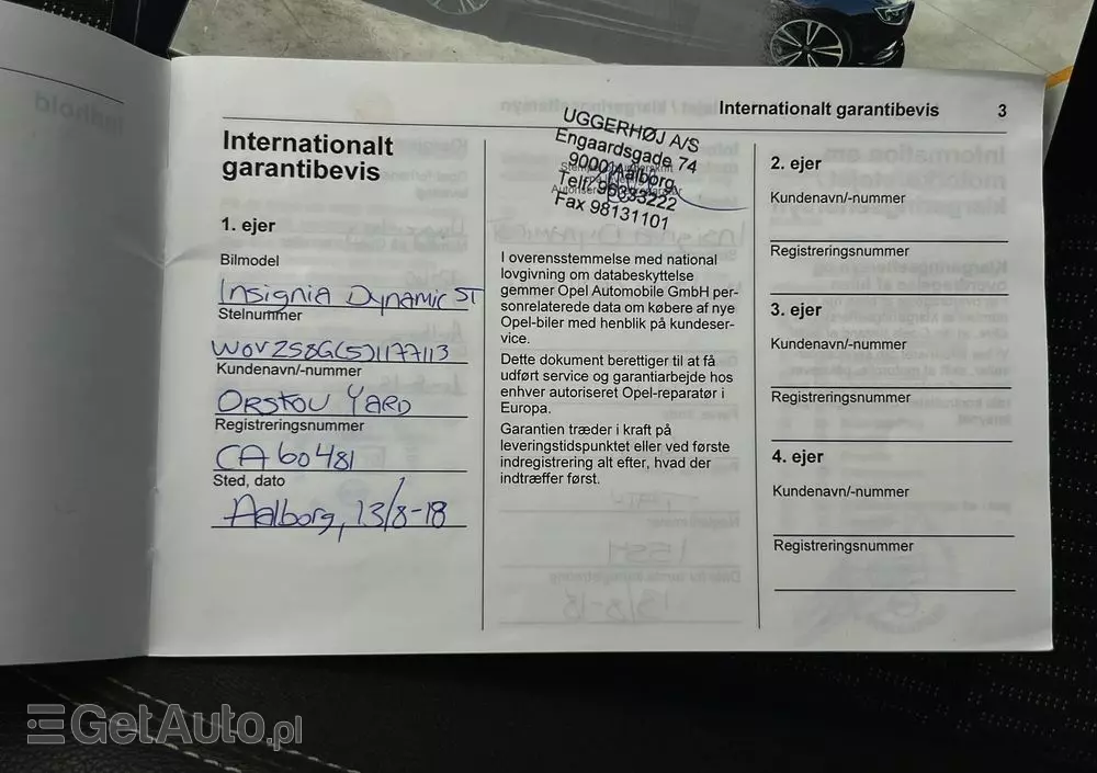 OPEL Insignia Grand Sport2.0 Direct InjTurbo 4x4 Dynamic