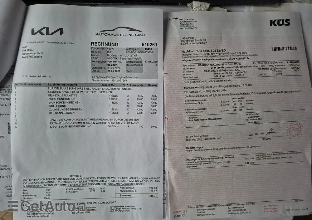 KIA ProCeed 1.6 T-GDI DCT7 OPF GT