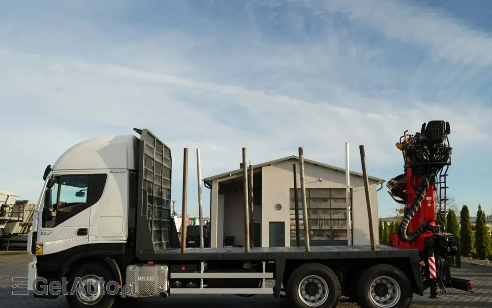 IVECO STRALIS  560 / 6X4 / DO DREWNA / DO DRZEWA / DO LASU /  HDS PALFINGER EPSILON  / UDŹWIG - 5 250 KG 