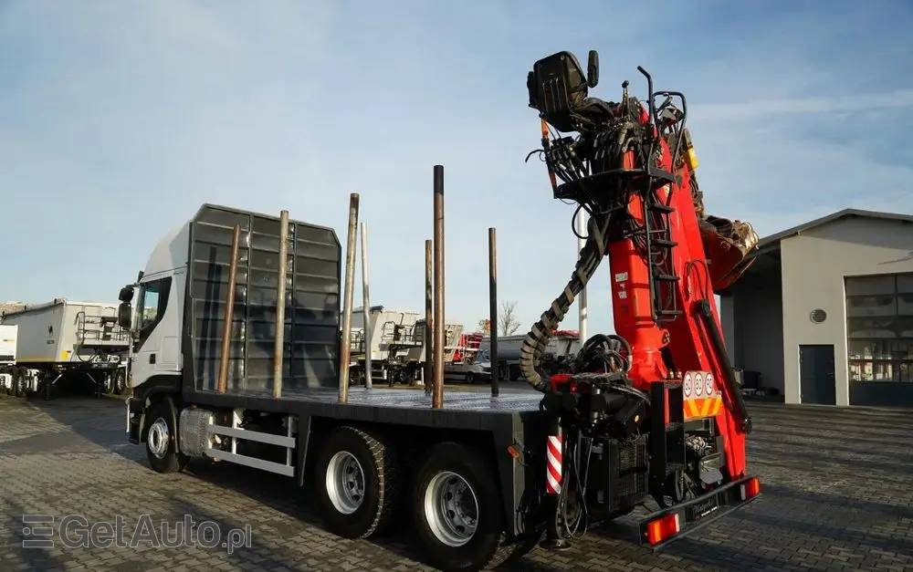 IVECO STRALIS  560 / 6X4 / DO DREWNA / DO DRZEWA / DO LASU /  HDS PALFINGER EPSILON  / UDŹWIG - 5 250 KG 
