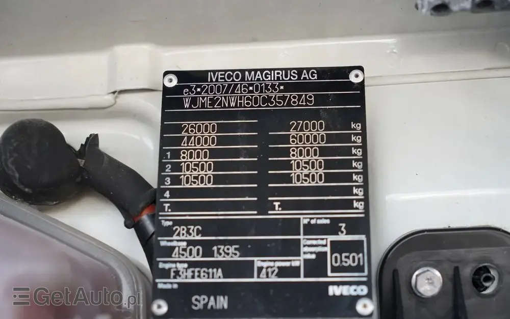 IVECO STRALIS  560 / 6X4 / DO DREWNA / DO DRZEWA / DO LASU /  HDS PALFINGER EPSILON  / UDŹWIG - 5 250 KG 