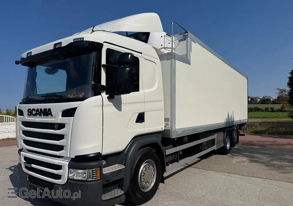 SCANIA Scania G 490 / CHŁODNIA + WINDA / 23 PALETY / EURO6 / OŚ SKRĘTNA / CARRIER 850 / ASO 