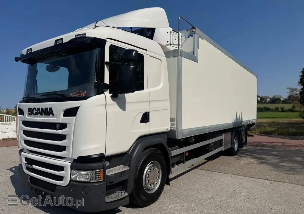 SCANIA Scania G 490 / CHŁODNIA + WINDA / 23 PALETY / EURO6 / OŚ SKRĘTNA / CARRIER 850 / ASO 