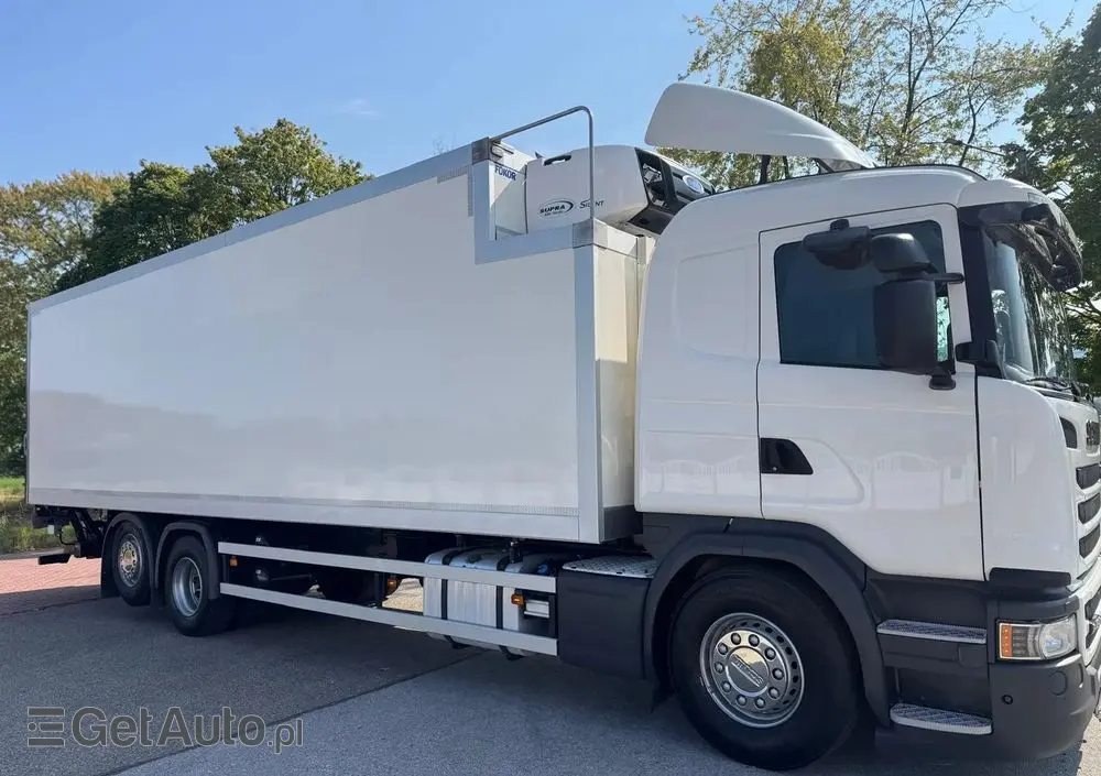 SCANIA Scania G 490 / CHŁODNIA + WINDA / 23 PALETY / EURO6 / OŚ SKRĘTNA / CARRIER 850 / ASO 