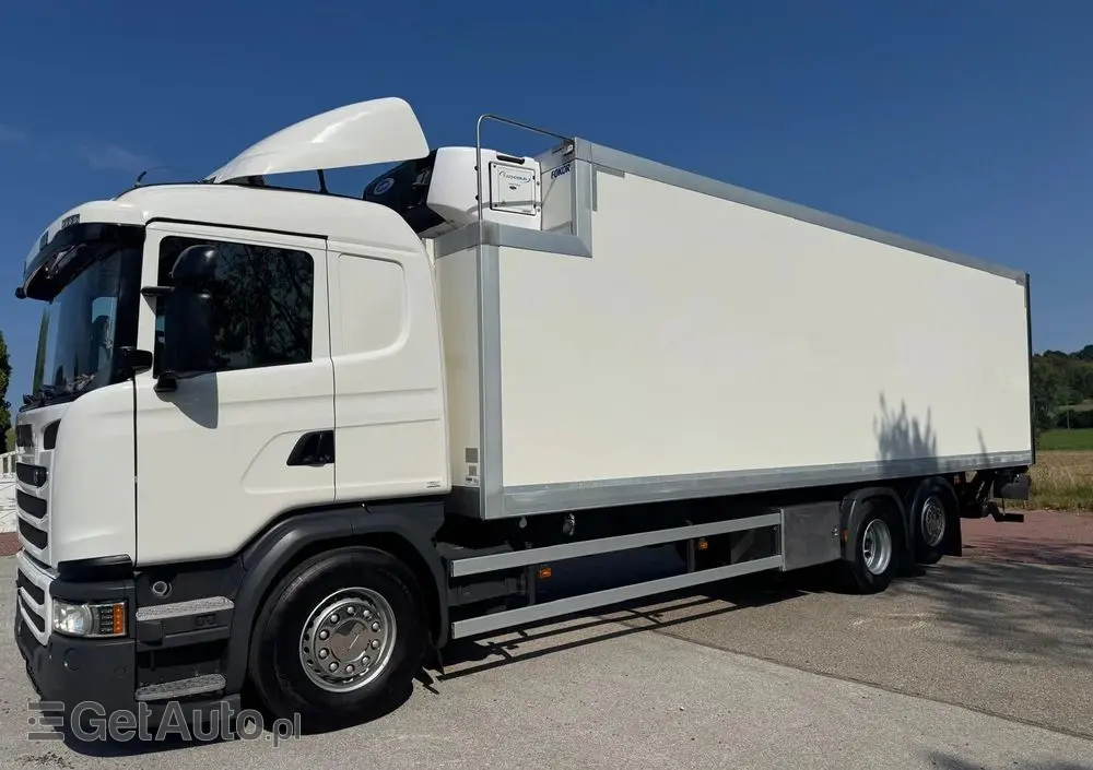 SCANIA Scania G 490 / CHŁODNIA + WINDA / 23 PALETY / EURO6 / OŚ SKRĘTNA / CARRIER 850 / ASO 