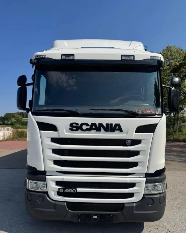 SCANIA Scania G 490 / CHŁODNIA + WINDA / 23 PALETY / EURO6 / OŚ SKRĘTNA / CARRIER 850 / ASO 