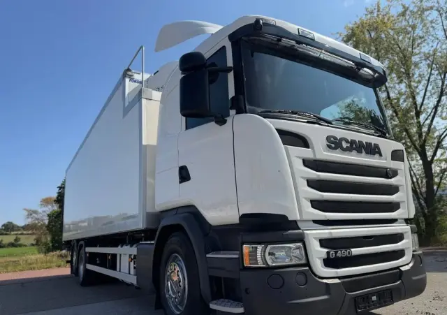 SCANIA Scania G 490 / CHŁODNIA + WINDA / 23 PALETY / EURO6 / OŚ SKRĘTNA / CARRIER 850 / ASO 