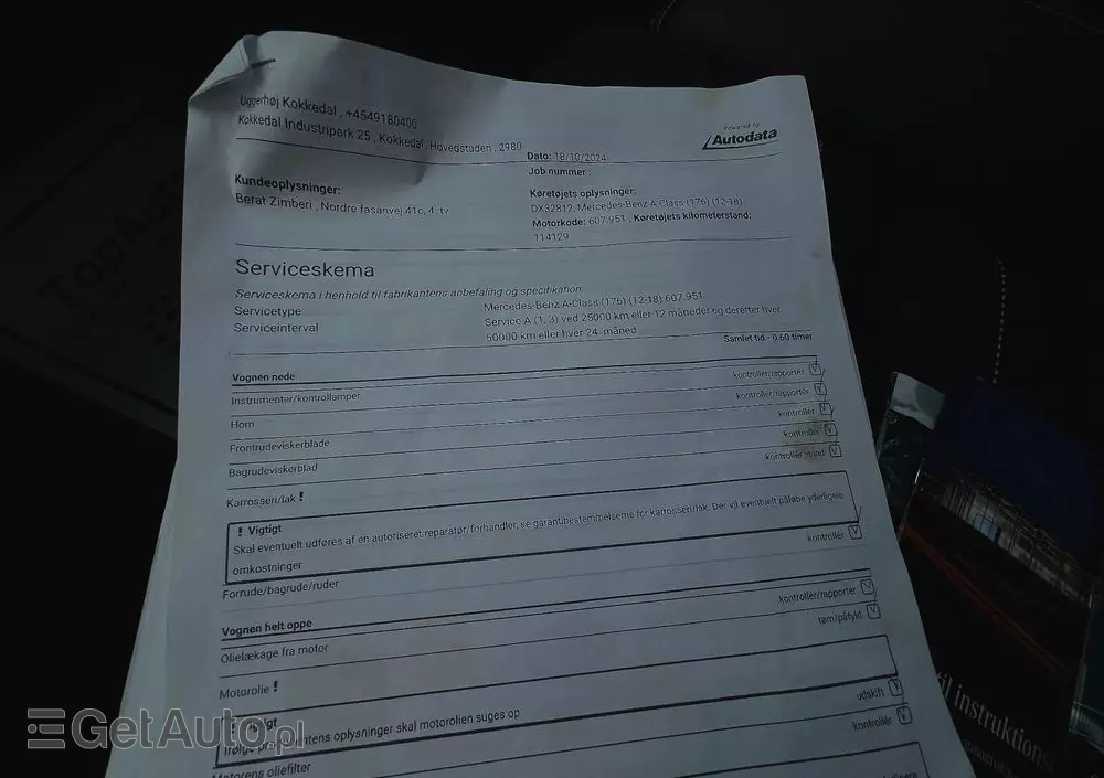 MERCEDES-BENZ Klasa A 180 d