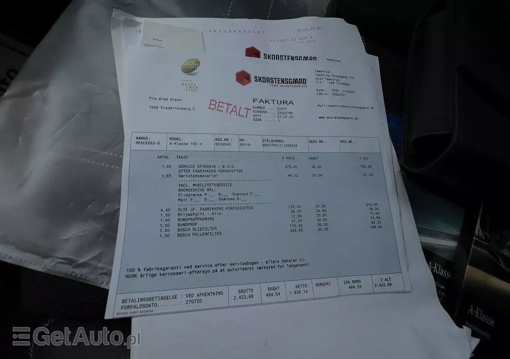 MERCEDES-BENZ Klasa A 180 d