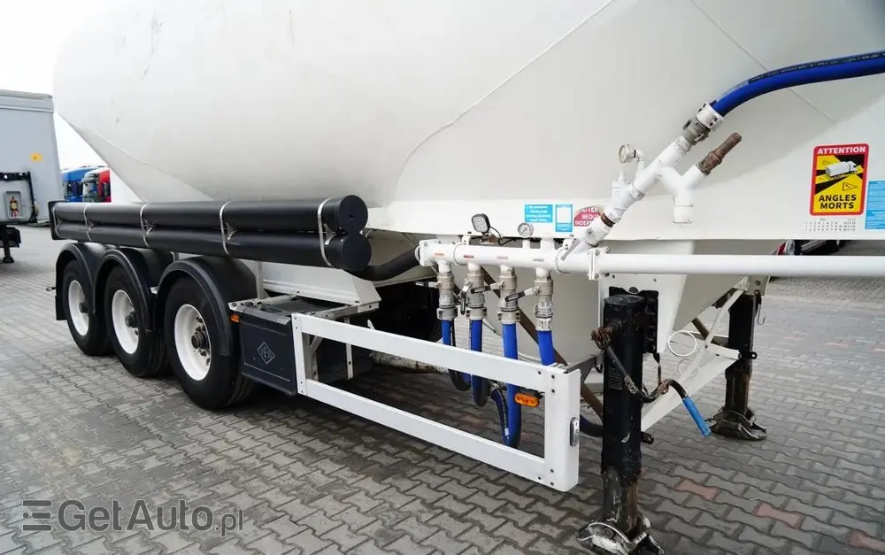 FELDBINDER CEMENTONACZEPA / 2 KOMORY / 37 000 L / SILOS / DO MATERIAŁÓW SYPKICH  / ALUFELGI 