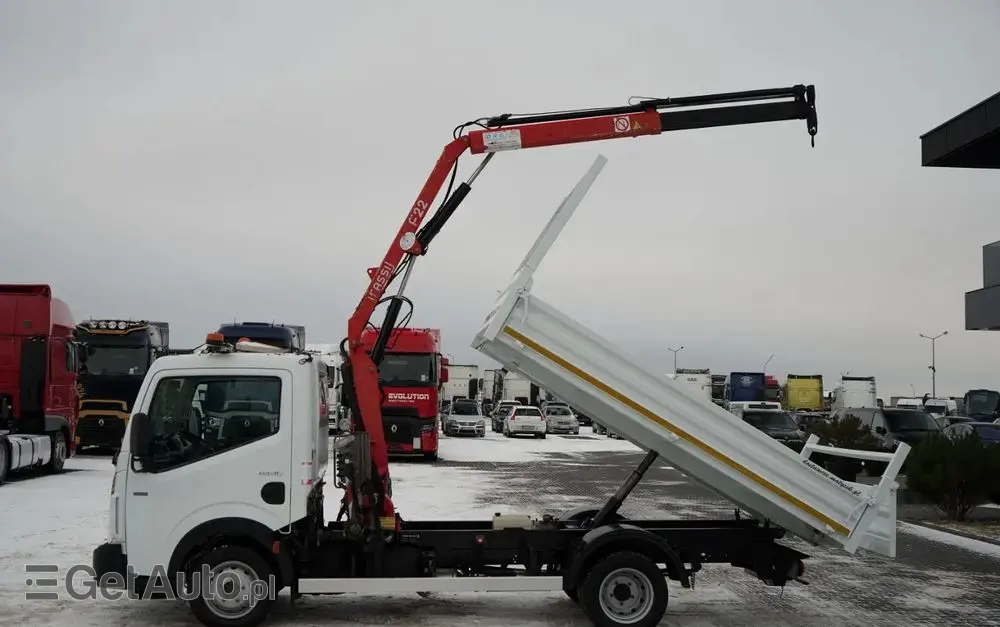 RENAULT MAXITY 140 DXI / WYWROTKA /+ HDS FASSI F22A / 995 KG UDŹWIG / WYSÓW 5,5 M / SPROWADZONY 