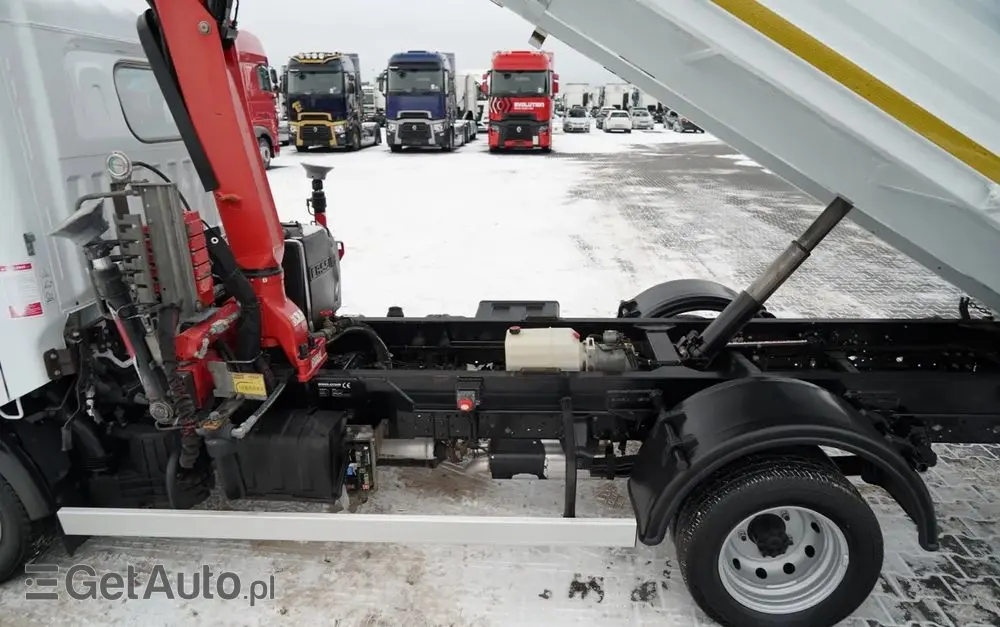 RENAULT MAXITY 140 DXI / WYWROTKA /+ HDS FASSI F22A / 995 KG UDŹWIG / WYSÓW 5,5 M / SPROWADZONY 