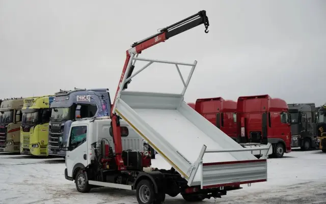 RENAULT MAXITY 140 DXI / WYWROTKA /+ HDS FASSI F22A / 995 KG UDŹWIG / WYSÓW 5,5 M / SPROWADZONY 