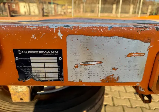 HUFFERMANN HPA 24.83 L przyczepa niskopodwoziowa, podkontenerowa 