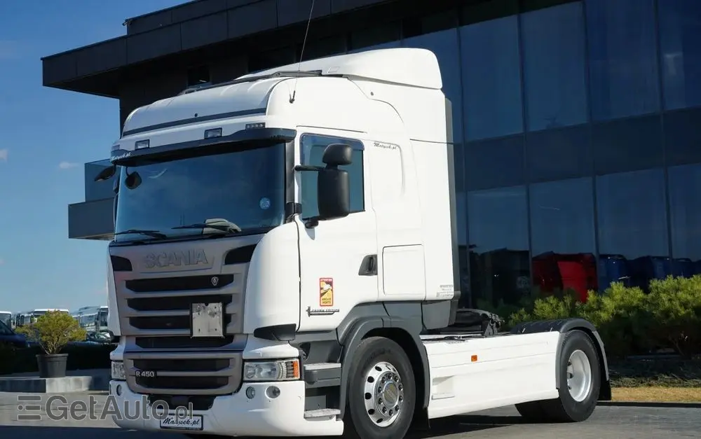 SCANIA R 450 / RETARDER / PEŁNY ADR /  CROWN EDITION STREAMLINE / KLIMA POSTOJOWA / ALUFELGI 
