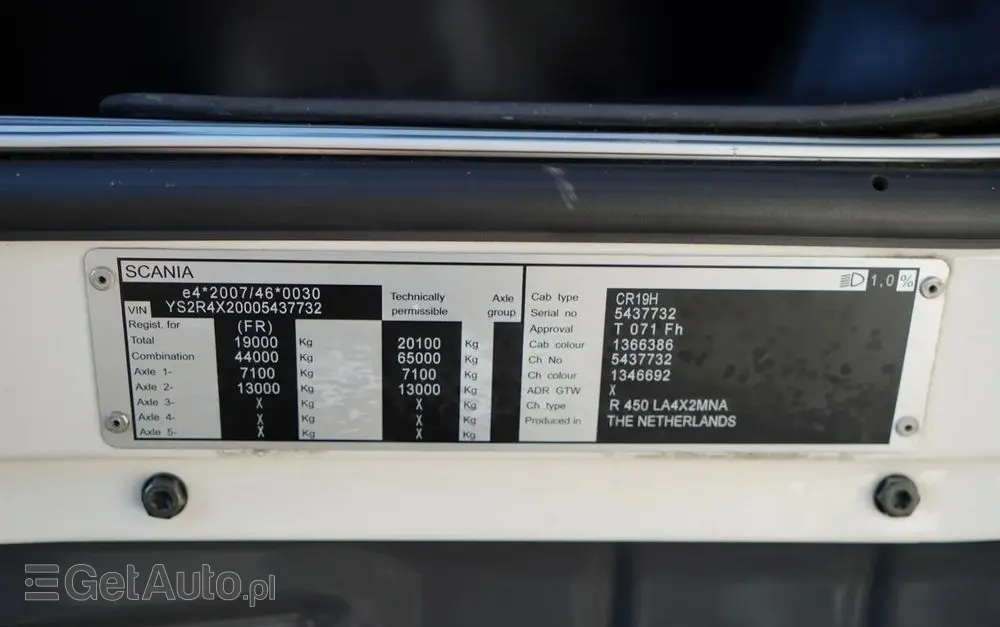 SCANIA R 450 / RETARDER / PEŁNY ADR /  CROWN EDITION STREAMLINE / KLIMA POSTOJOWA / ALUFELGI 