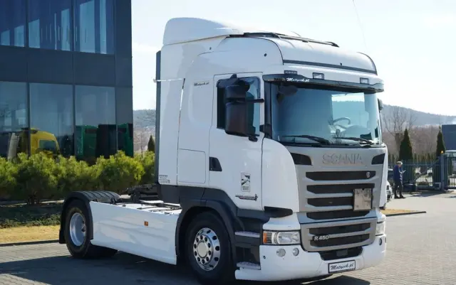 SCANIA R 450 / RETARDER / PEŁNY ADR /  CROWN EDITION STREAMLINE / KLIMA POSTOJOWA / ALUFELGI 