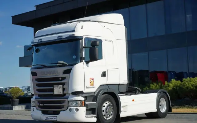 SCANIA R 450 / RETARDER / PEŁNY ADR /  CROWN EDITION STREAMLINE / KLIMA POSTOJOWA / ALUFELGI 