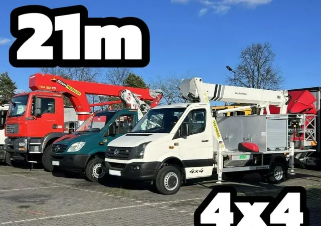 IVECO Volkswagen Crafter 4x4 Zwyżka 21m Palfinger P210BK  JIP-Ogon udt 