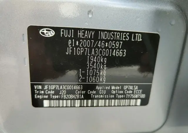 SUBARU XV 2.0i Comfort