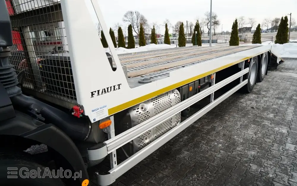 IVECO STRALIS 360 / 6X2 /  LAWETA / PLATFORMA 9,3 M / NAJAZDY HYDRAULICZNE / WYCIĄGARKA / OŚ PODONOSZONA  / EURO 6 